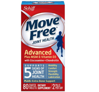  Move Free + 维生素D3 氨基葡萄糖维骨力-关节灵