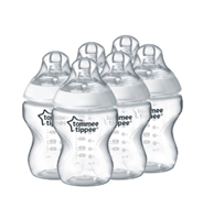 英亚【Tommee Tippee 汤美天地 防胀气宽口径奶瓶 260ml*6个】