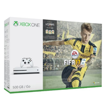 英亚【Microsoft 微软 Xbox One S 500GB 游戏主机《FIFA17》捆绑版    】
