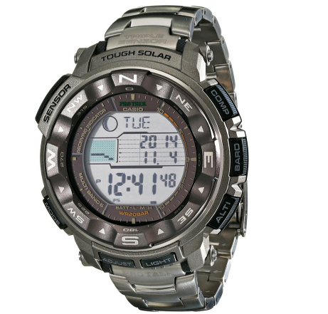  CASIO 卡西欧 PRW2500T-7CR 登山系列 男款太阳能户外腕表