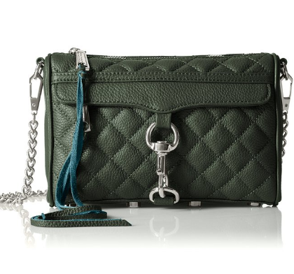 REBECCA MINKOFF Quilted mini MAC 女款真皮斜挎包