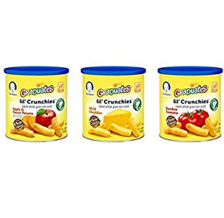 Gerber Graduates嘉宝多种口味泡芙条, 1.48oz*6罐装