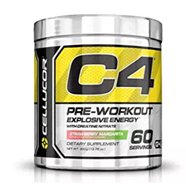 新低可囤货！Cellucor 赛尔乐第四代C4浓缩氮泵增肌粉390g装