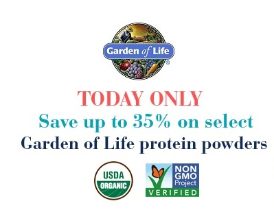  Amazon精选Garden of Life生命花园营养蛋白粉促销