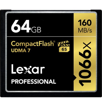Lexar 雷克沙 Professional 1066x CF存储卡，1066x64GB 