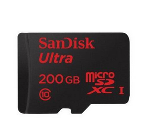 金盒特价！Sandisk 至尊高速 TF(microSDXC)存储卡200GB