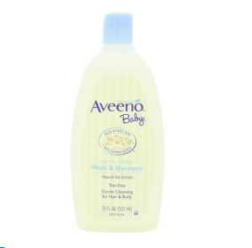 Aveeno Baby Wash & Shampoo 婴儿洗发沐浴二合一 236ml*2瓶  