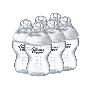【英亚直邮】tommee tippee 婴儿宽口径防胀气奶瓶 260ml*6个