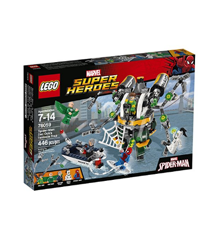美亚新低价！LEGO 乐高 超级英雄系列76059 蜘蛛侠之章鱼博士的触手陷阱