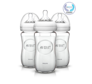 Philips AVENT 飞利浦新安怡自然原生系列玻璃奶瓶 8oz 3个装