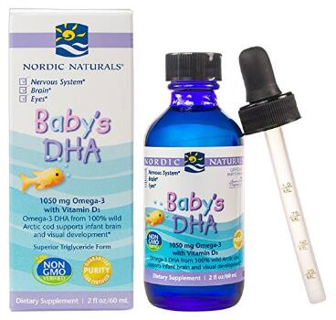 Nordic Naturals Baby's DHA 挪威鳕鱼婴儿鱼肝油（60ml）