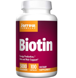 Jarrow Formulas 杰诺 Biotin 5000mcg 防脱发生物素胶囊 100粒