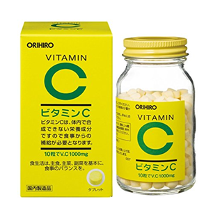 ORIHIRO 立喜乐 天然维生素C补充剂 柠檬味 300粒