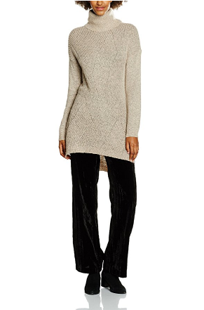 ​Vero Moda Raven Posh Ls Slit Rollneck 女士长款毛衣