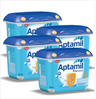 Aptamil 爱他美 Pronutra婴幼儿配方奶粉3 段(2016安心罐)10个月以上适用 800g