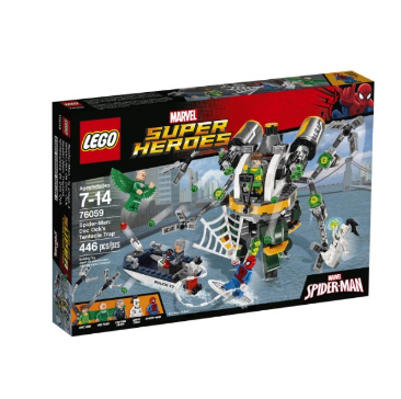 乐高（LEGO） 76059超级英雄系列 蜘蛛侠:章鱼博士的触手陷阱