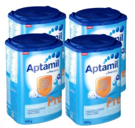 Aptamil 爱他美 婴幼儿配方营养奶粉 Pre段 0-6月起 800g*4盒