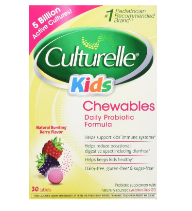 再降！Culturelle Kids 儿童益生菌咀嚼片 30片