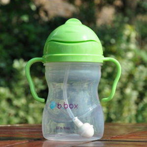 【澳洲CD】B.box 婴幼儿重力球吸管杯 防漏 240ml 苹果绿 (6个月以上)