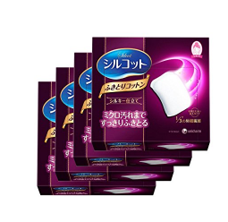 【亚马逊海外购】日亚自营发货：Unicharm 尤妮佳 Silcot丝滑型 极细纤维化妆棉 32片×4盒​
