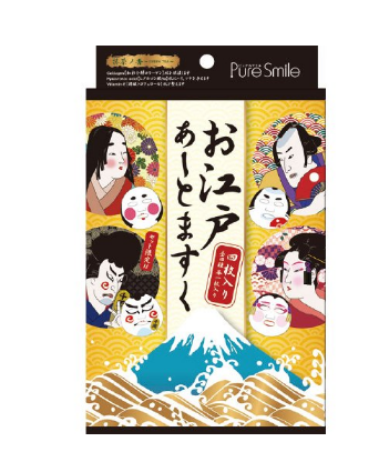 【亚马逊海外购 + 日亚直邮】Pure Smile 歌舞伎 补水保湿面膜 4枚装