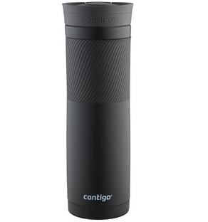 ​【亚马逊海外购+美亚直邮】Contigo SnapSeal 康迪克真空绝热保温不锈钢旅行保温杯 磨砂黑 24oz