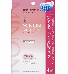 【亚马逊海外购+日亚直邮】MINON/蜜浓氨基酸面膜补水保湿敏感肌肤面膜贴 4片