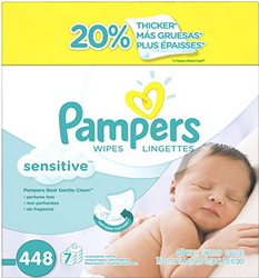 【亚马逊海外购+美亚直邮】Pampers 帮宝适 婴儿湿巾 448片