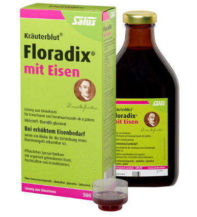 仅此一天！【德国BA保镖药房】Salus Floradix mit Eisen 铁元 500ml