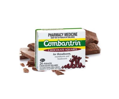 【澳洲P4L】Combantrin 驱虫打虫杀蛔虫巧克力块 24块