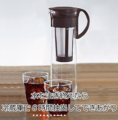 【日亚直邮】HARIO 耐热玻璃家用咖啡壶 带过滤网 MCPN-14CBR 1L