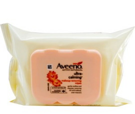 【iherb】美国Aveeno天然温和抗敏活性成分小白菊卸妆湿巾25片装
