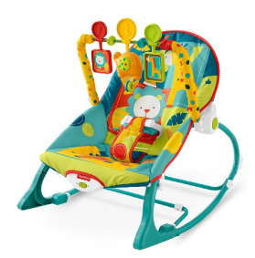 【亚马逊海外购+美亚直邮】Fisher-Price婴幼儿幼童摇杆玩具，野生动物园图案
