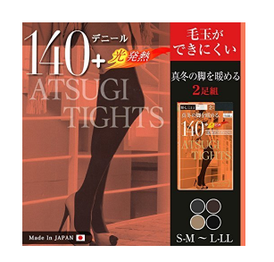 【亚马逊海外购】ATSUGI厚木140D 光发热连裤袜(2双组)