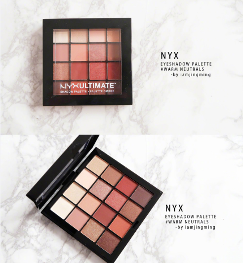 【Feelunique中文网】NYX专业16色眼影盘Warm Neutrals色9折！