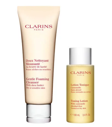 Clarins 油皮、混合肌清洁两件套 价值$38 ！
