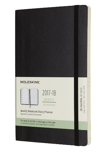 超低价 Moleskine18月大号笔记本 手帐本