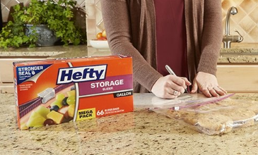 史低价：Hefty Slider Plastic 食物保鲜袋