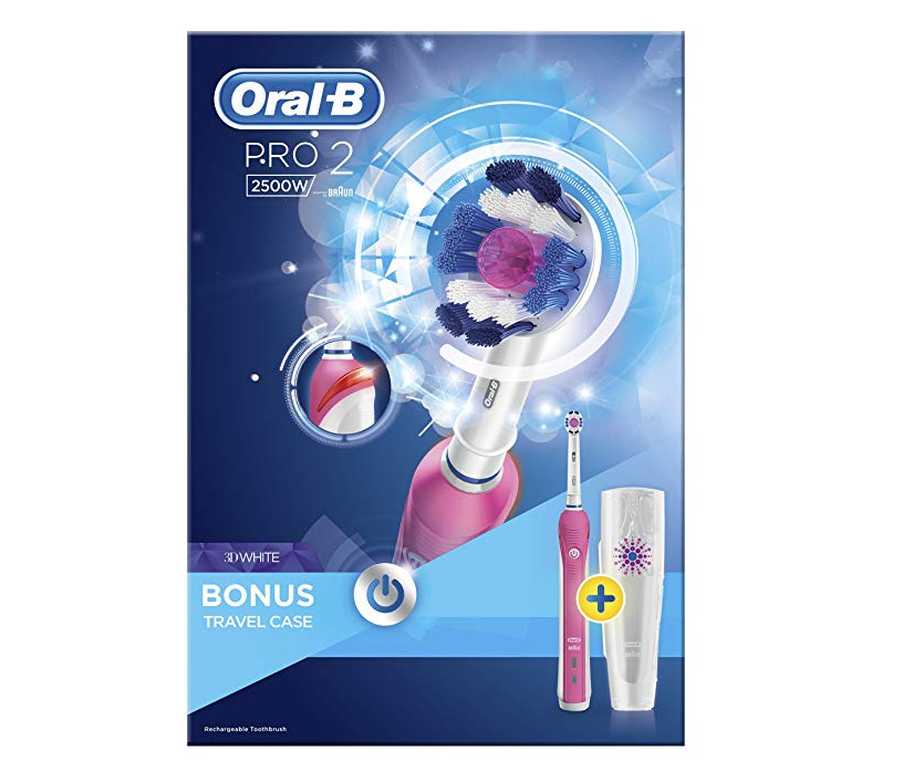 【亚马逊海外购】Oral-B Pro 2500 3D电动牙刷 粉色款
