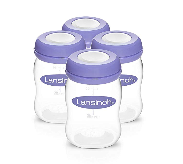 3件0税！#亚马逊海外购#Lansinoh 母乳存储瓶 160ml*4只装