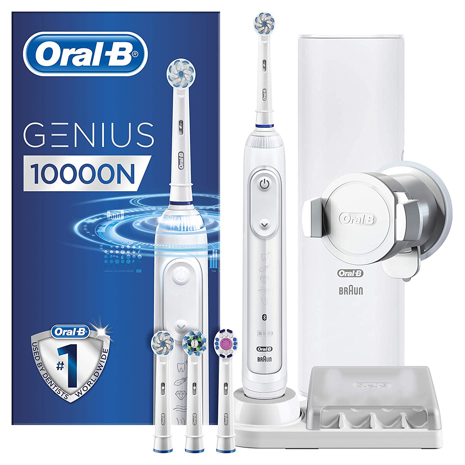 镇店之宝！#亚马逊海外购#Oral-B欧乐B Genius 10000N智能声波震动电动牙刷