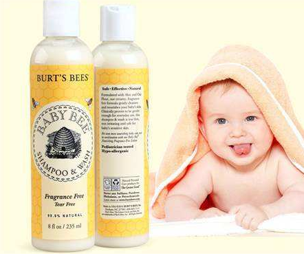 秒杀！#亚马逊海外购#Burt's Bees 小蜜蜂 婴儿二合一洗发沐浴露350ml*3瓶