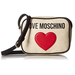 #亚马逊海外购# Love Moschino Borsa 女士帆布Pu拼接斜挎包​