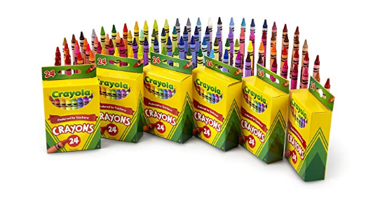 #亚马逊海外购#Crayola绘儿乐 蜡笔 24色*6盒​