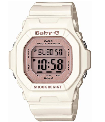 CASIO卡西欧 BABY-G BG-5606-7BJF 粉白女款石英手表​
