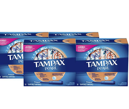 量多也不怕！Tampax 超大吸收量 卫生棉条50支​