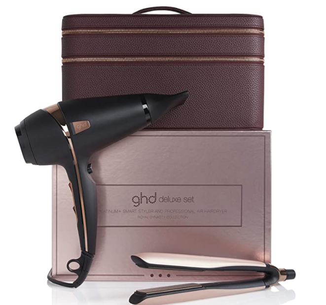 限时秒杀！GHD Platinum+限量玫瑰金吹风机+直板夹套装​