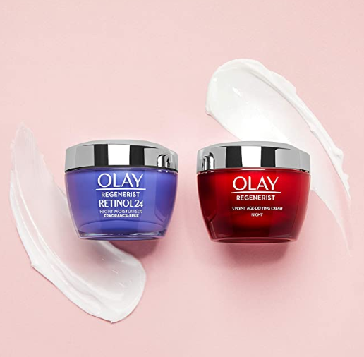 超值套装！Olay 玉兰油 新生塑颜 面霜 50ml+视黄醇 夜间保湿晚霜50g