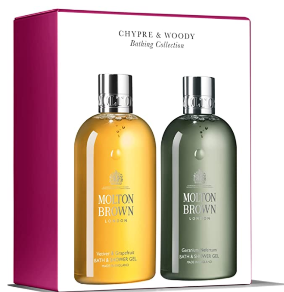 Molton Brown 香根草葡萄柚+天竺葵沐浴露300ml*2瓶礼盒