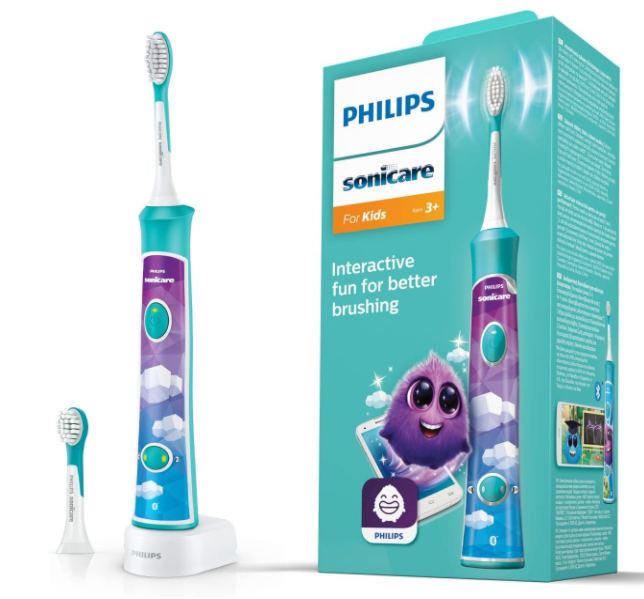 Philips 飞利浦HX6322/04充电式声波震动儿童牙刷​